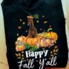 Horse And Pumpkin, Fall Season - Happy fall y'all