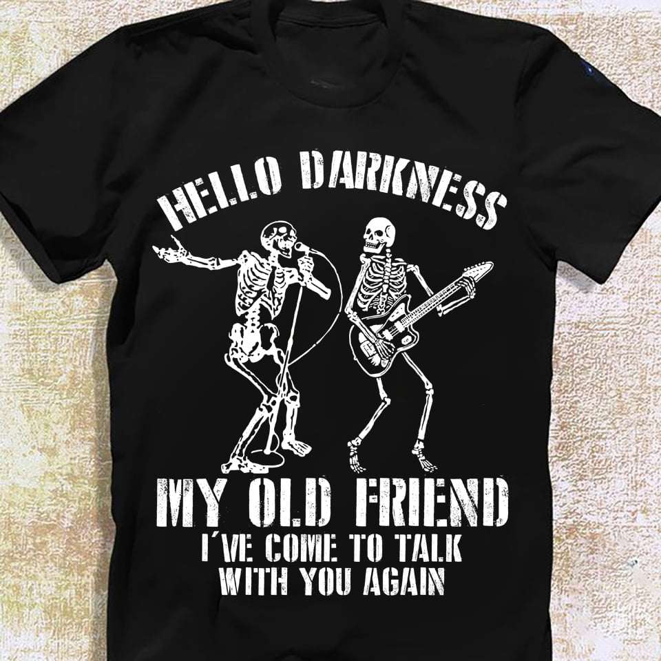 Skeleton Friends Singing - Hello darkness my old friend i've come to talk with you again