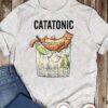 Catatonic And Wine - Cat Lover, Wine Lover, Cat And Wine