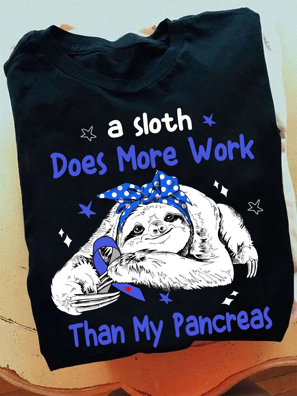 Pancreatic Cancer Sloth - A sloth does more work than my pancreas