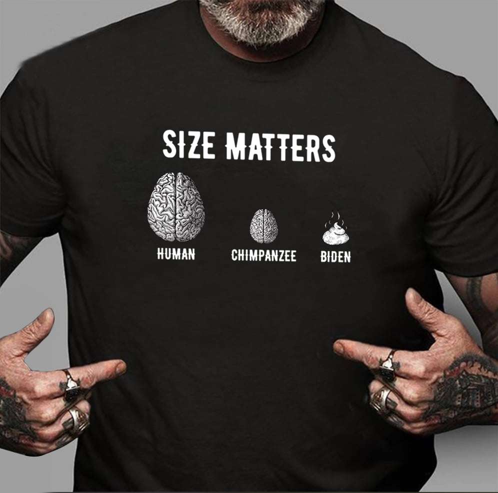 Biden's Brain, Joe Biden - Size matters human chimpanzee biden