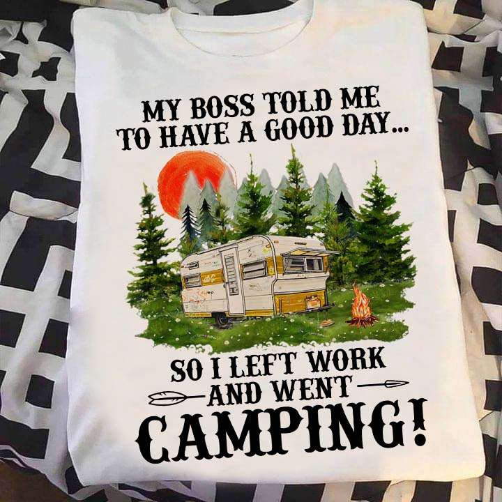 Camping Car, Camping in the forest - My boss told me to have a good day so i left work and went camping