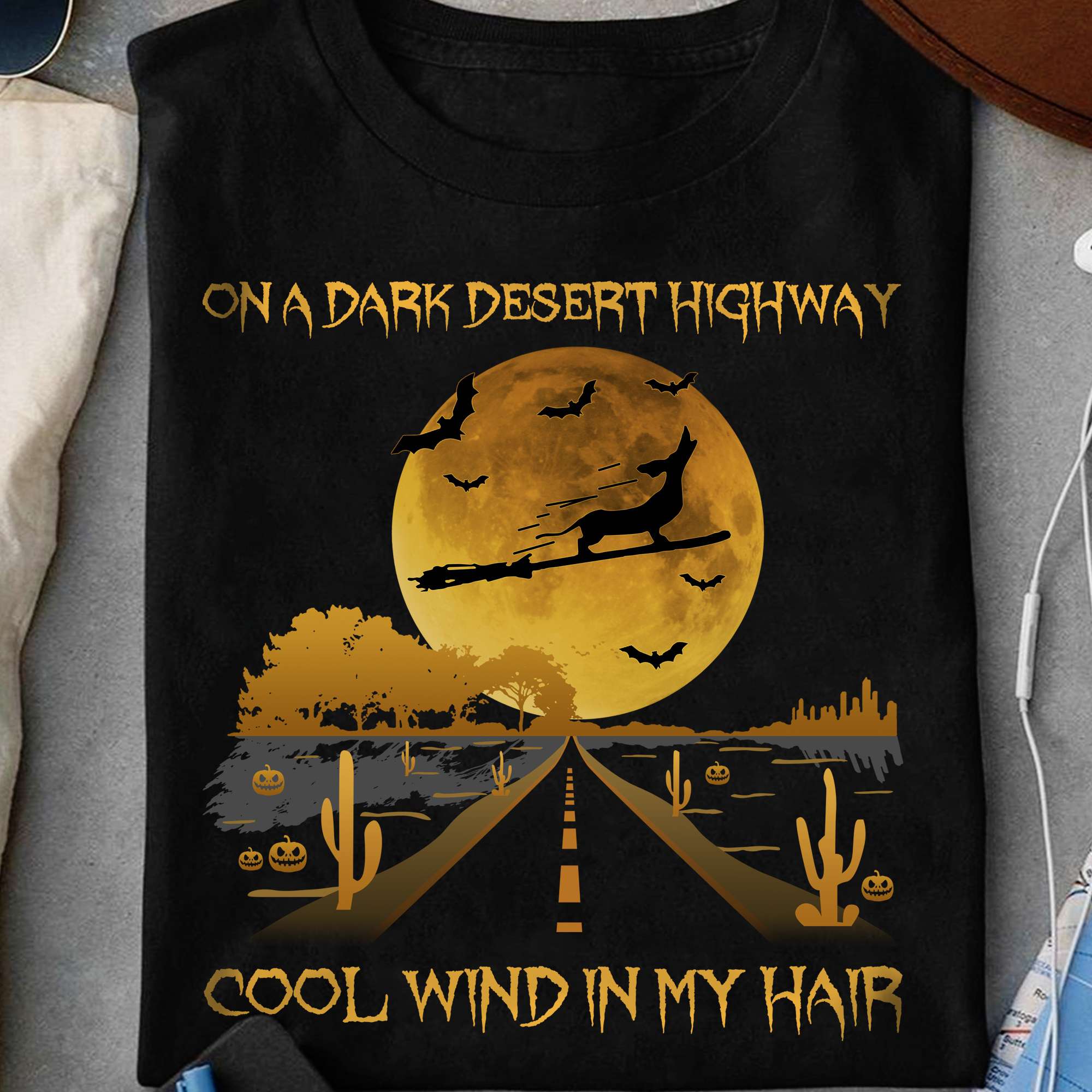 Dachshund Ride Broom - On a dark desert highway cool wind in my hair