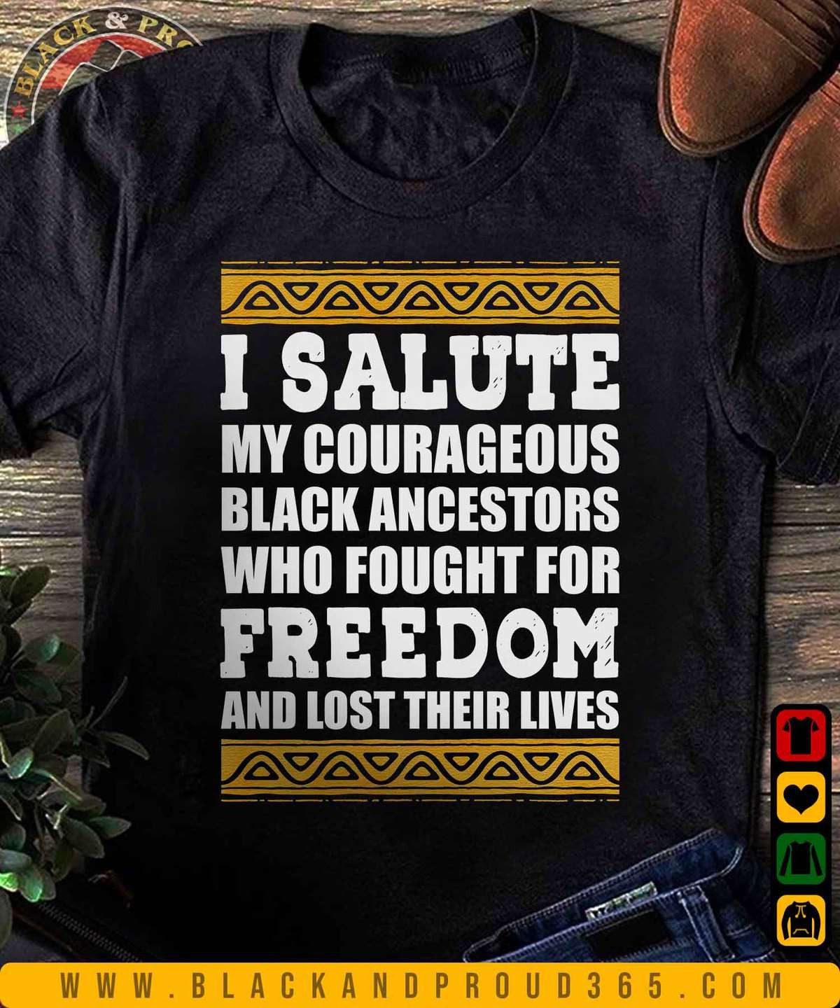 I salute my courageous black ancestors who fought for freedom and lost their lives