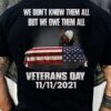 Eagle America, Celebrating Veterans Day - We don't know them all but we owe them all veterans day 11/11/2021