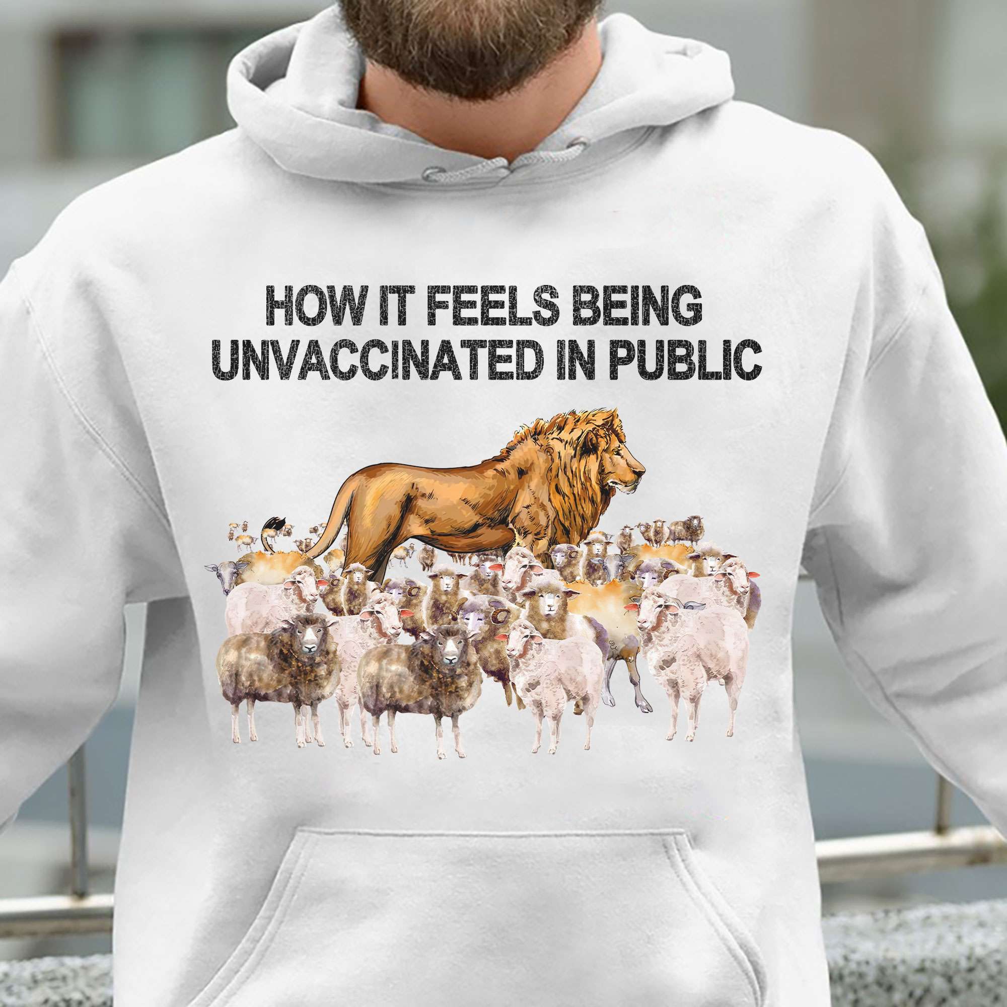 Lion And Flock Of Sheep - How it feels being unvaccinated in public