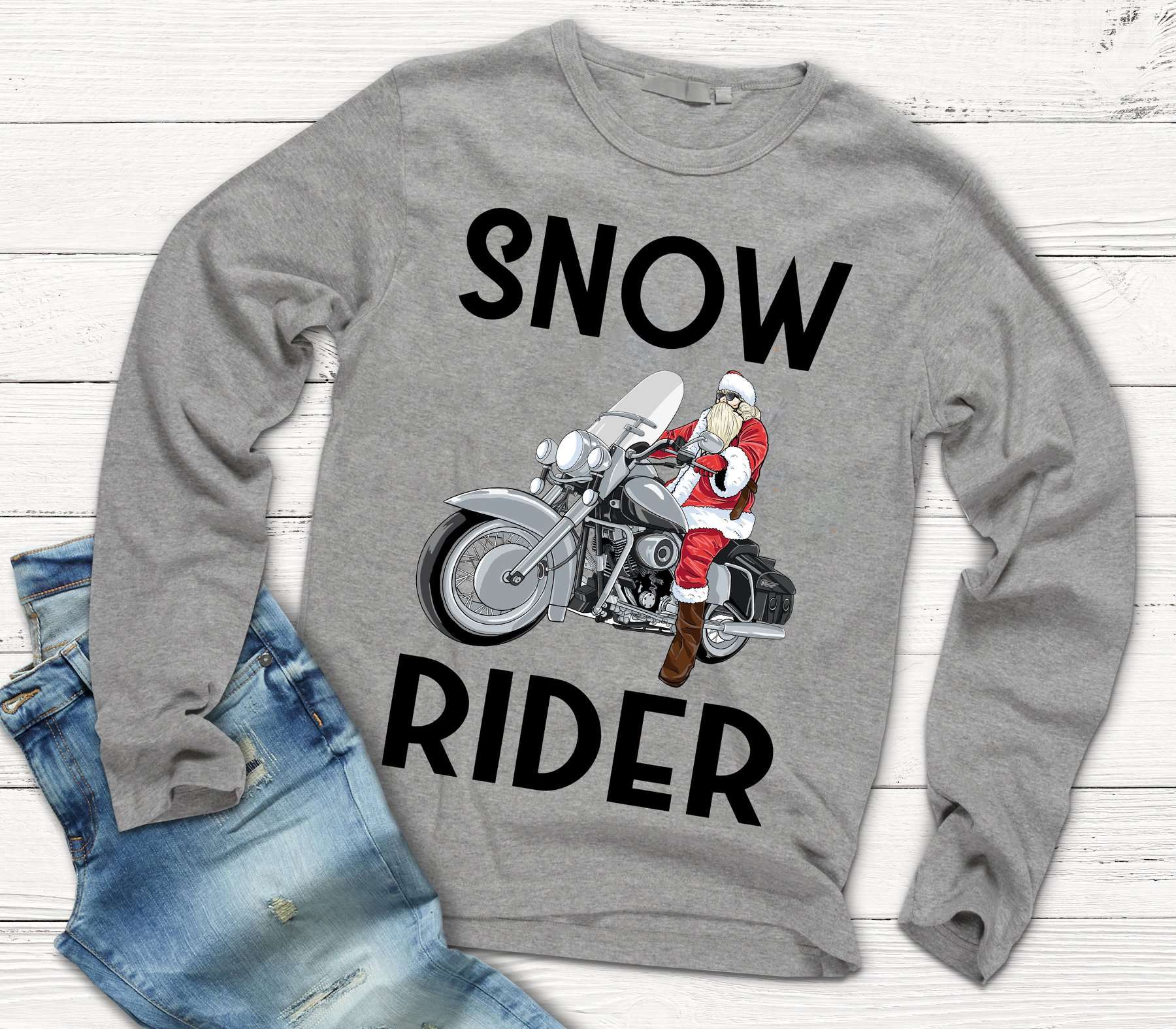 Santa Claus Ride Motorbike - Snow Rider