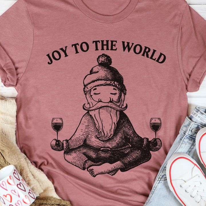 Santa Claus And Wine, Yoga Santa Claus - Joy to the world