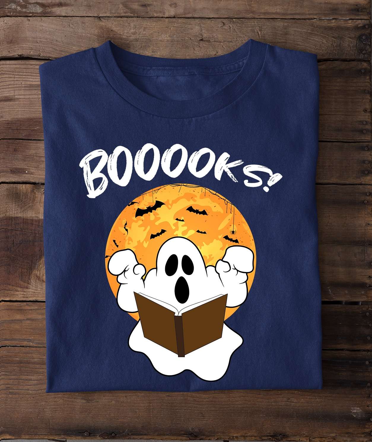 Ghost White Read Book, Halloween Book Gift - Booooos!