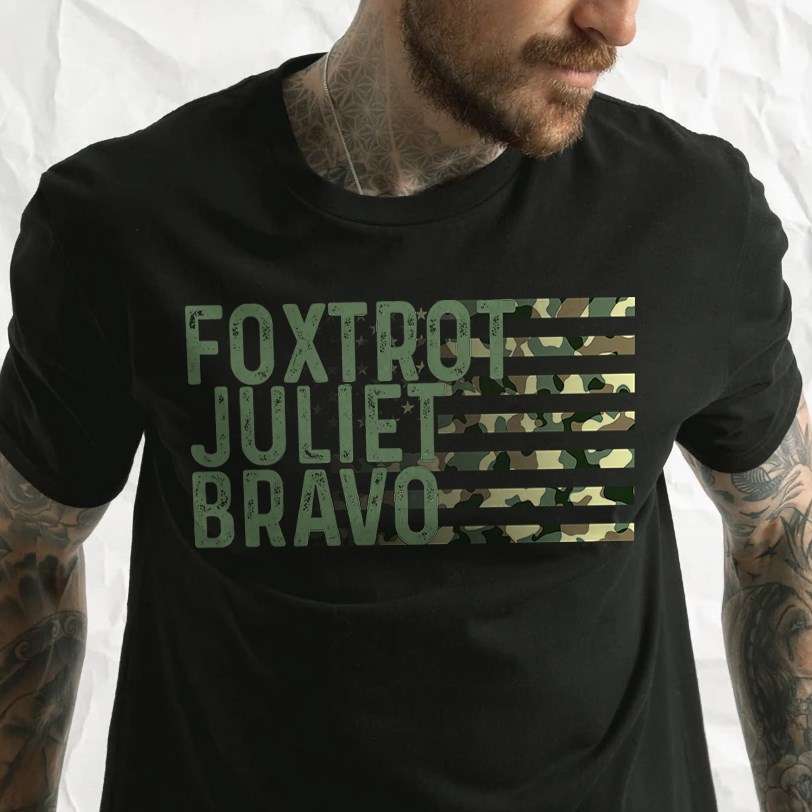 Foxtrot Juliet Bravo - FJB Shirt, America Flag, Fuck Joe Biden