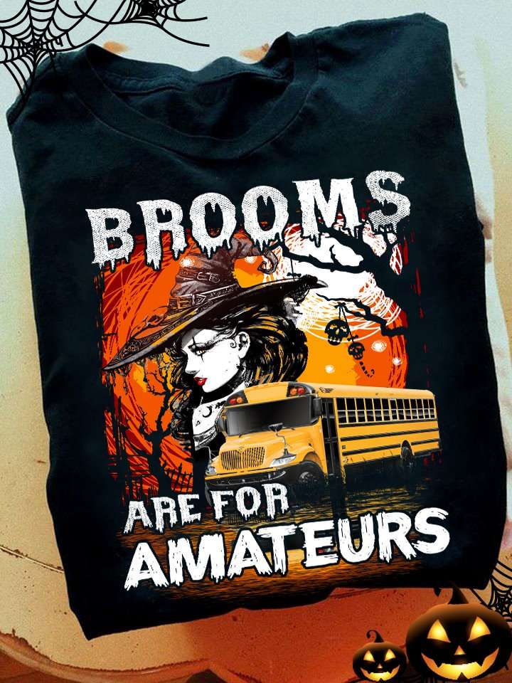 Halloween Witch Bus, Halloween Costume - Brooms are for amateurs