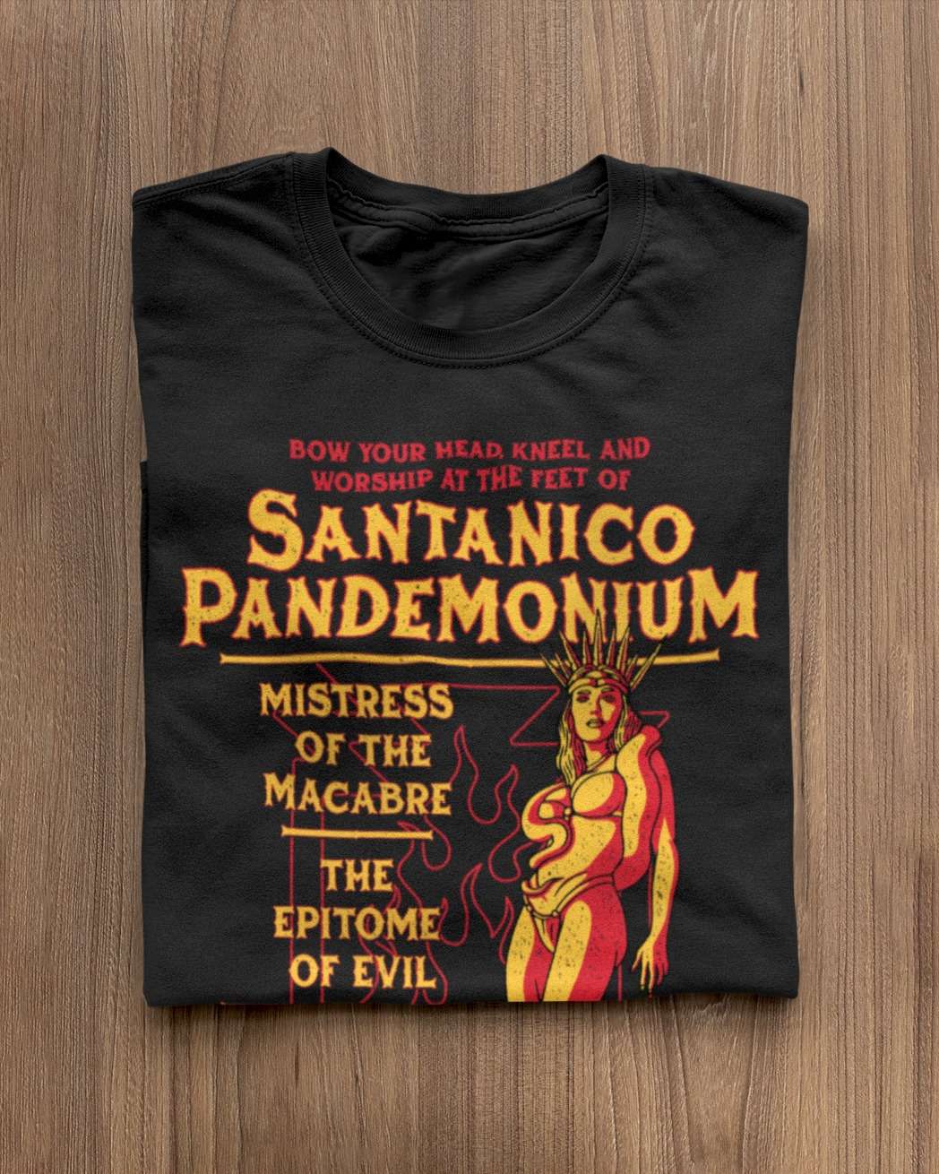Bow your head kneel and workship at the feet of santanico pandemonium