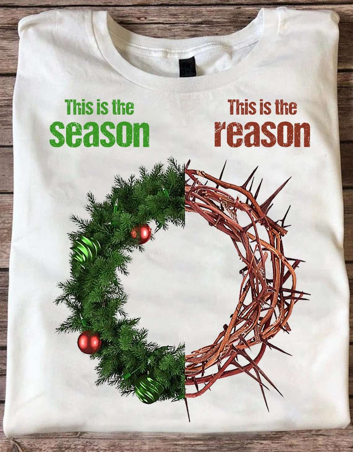 Christmas Wreath Jesus, Crown Of Thorns - This is the season