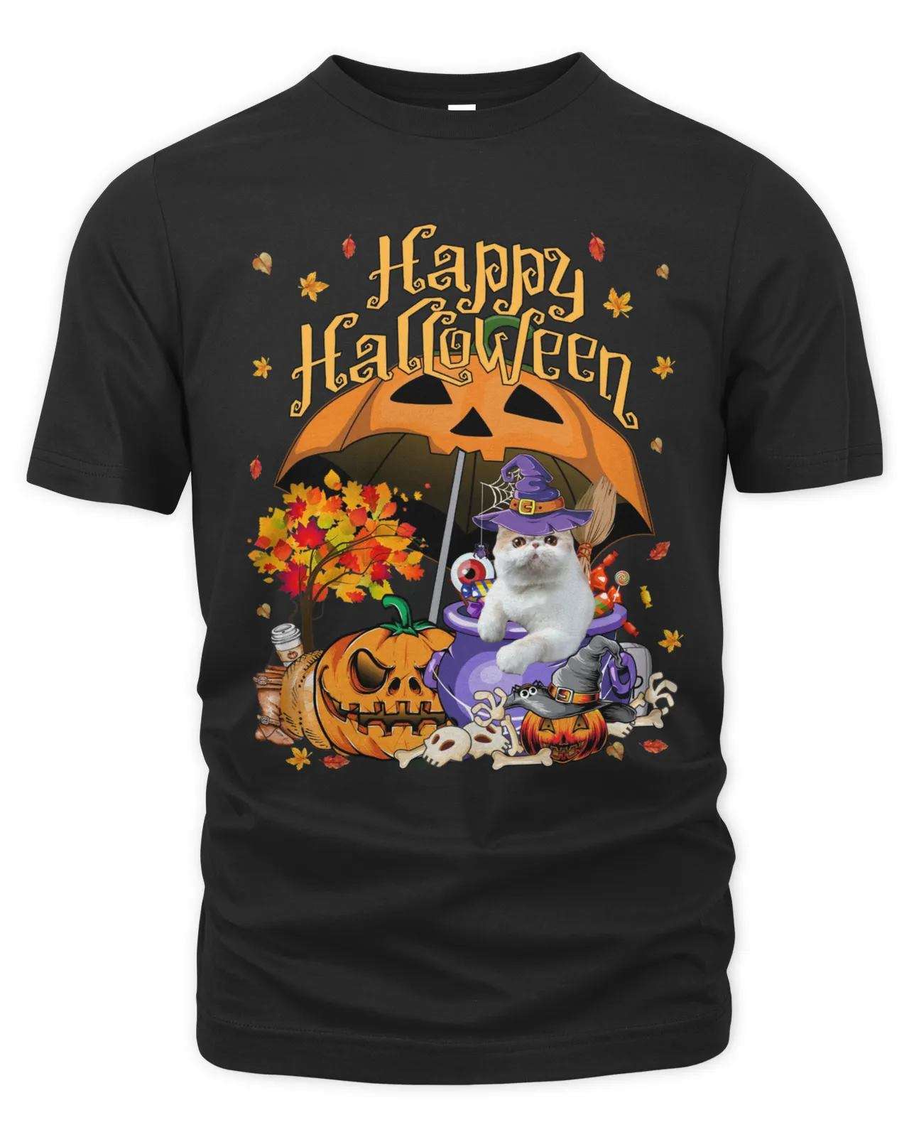 Witch Cat Fall Season, Halloween Pumpkin, Halloween Costume - Happy Halloween