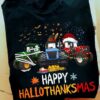 Halloween Tractor Costume, Gift for Christmas day - Happy hallothanksmas