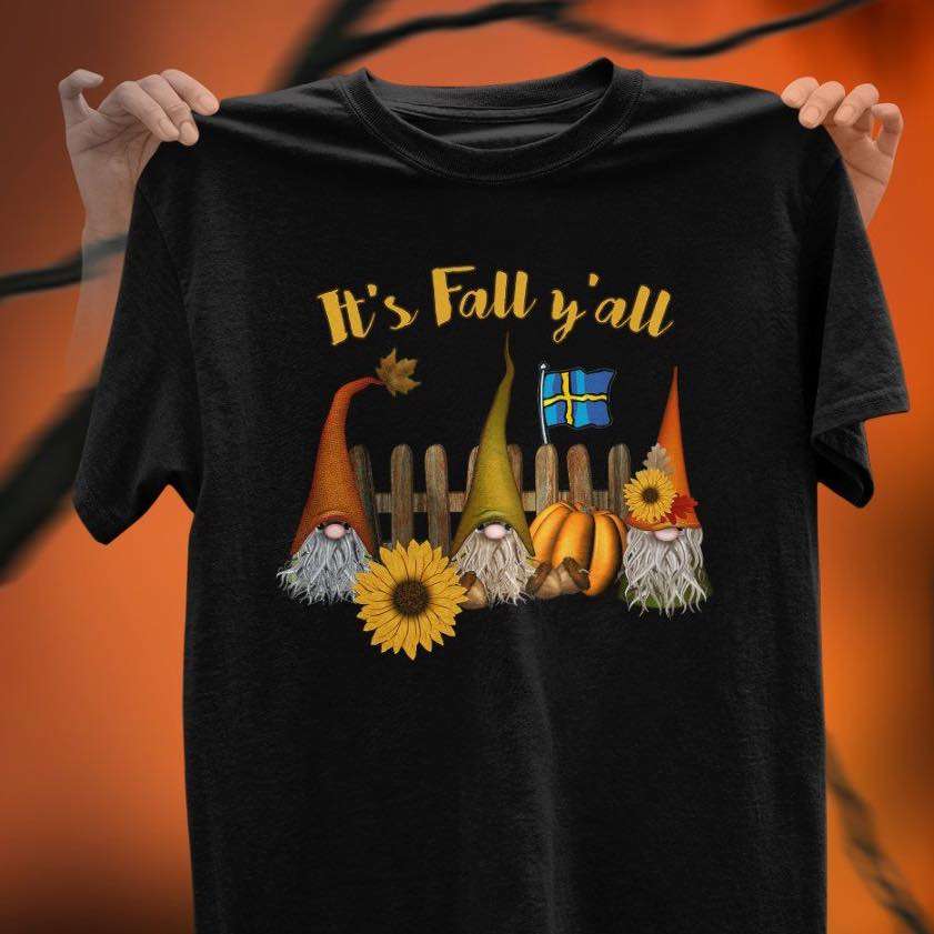 Gnomes Fall Season, Sunflower Gnomes - It's fall y'all