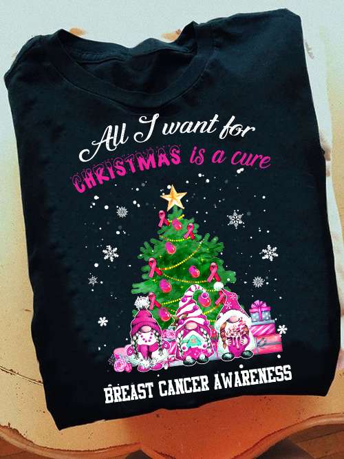 All I want for Christmas is a cure - Breast cancer awareness, Christmas day gift