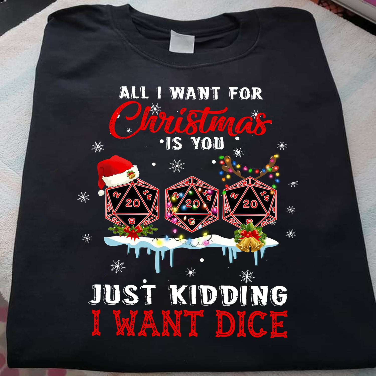 All I want for Christmas is you, just kidding I want dice - Dragons and Dungeons, Christmas day gift