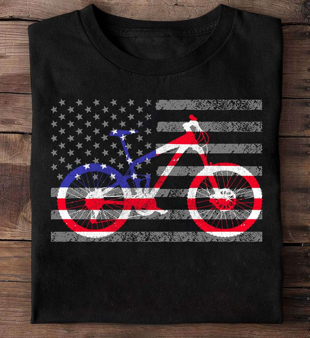 American biker - America flag, gift for bikers