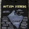 Autism iceberg - Autism awareness, difficulty forming friendships