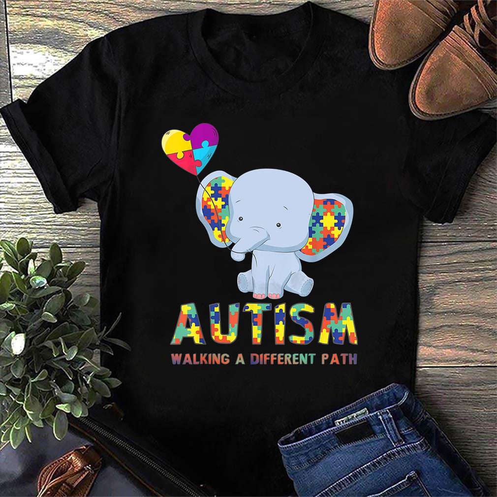 Autism walking a different path - Autism awareness, Autistic baby elephant