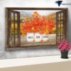 Autumn Poster, Fall For Jesus, He Never Leaves, Window Poster