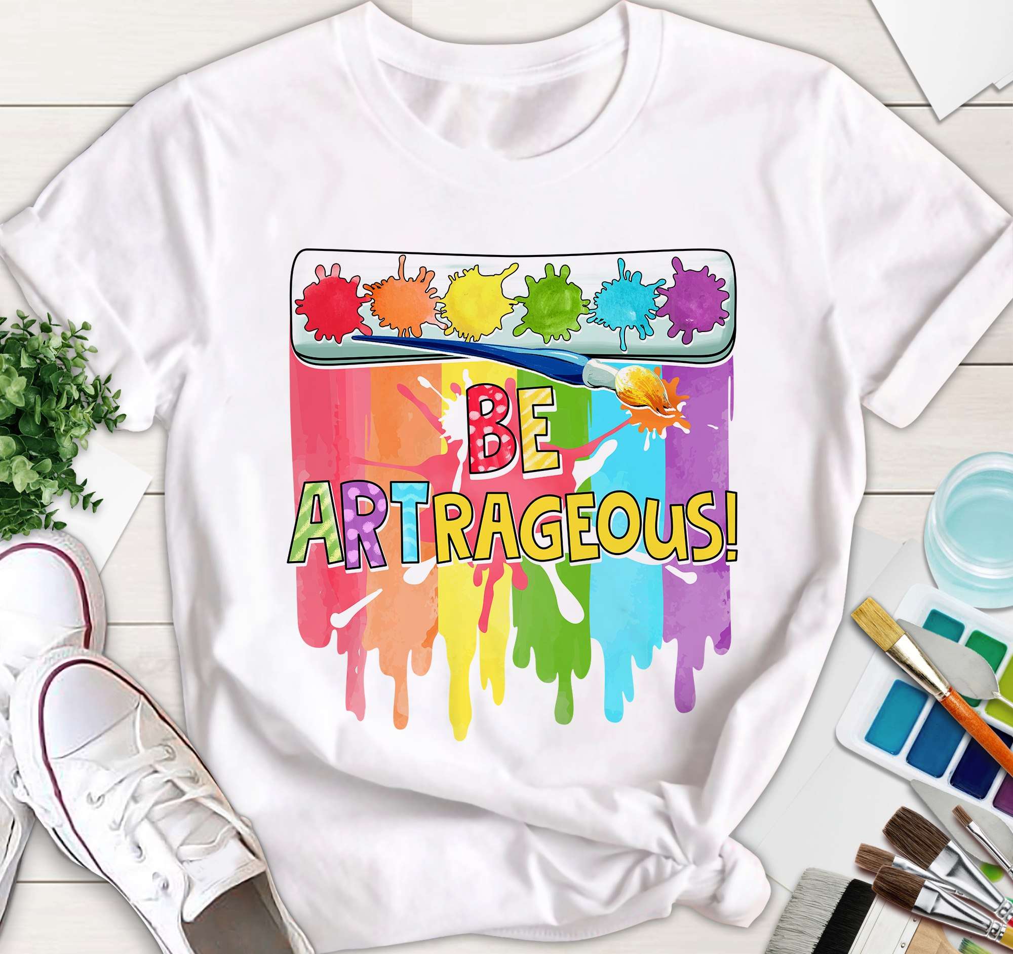 Be artrageous - Colorful art, love being an artist