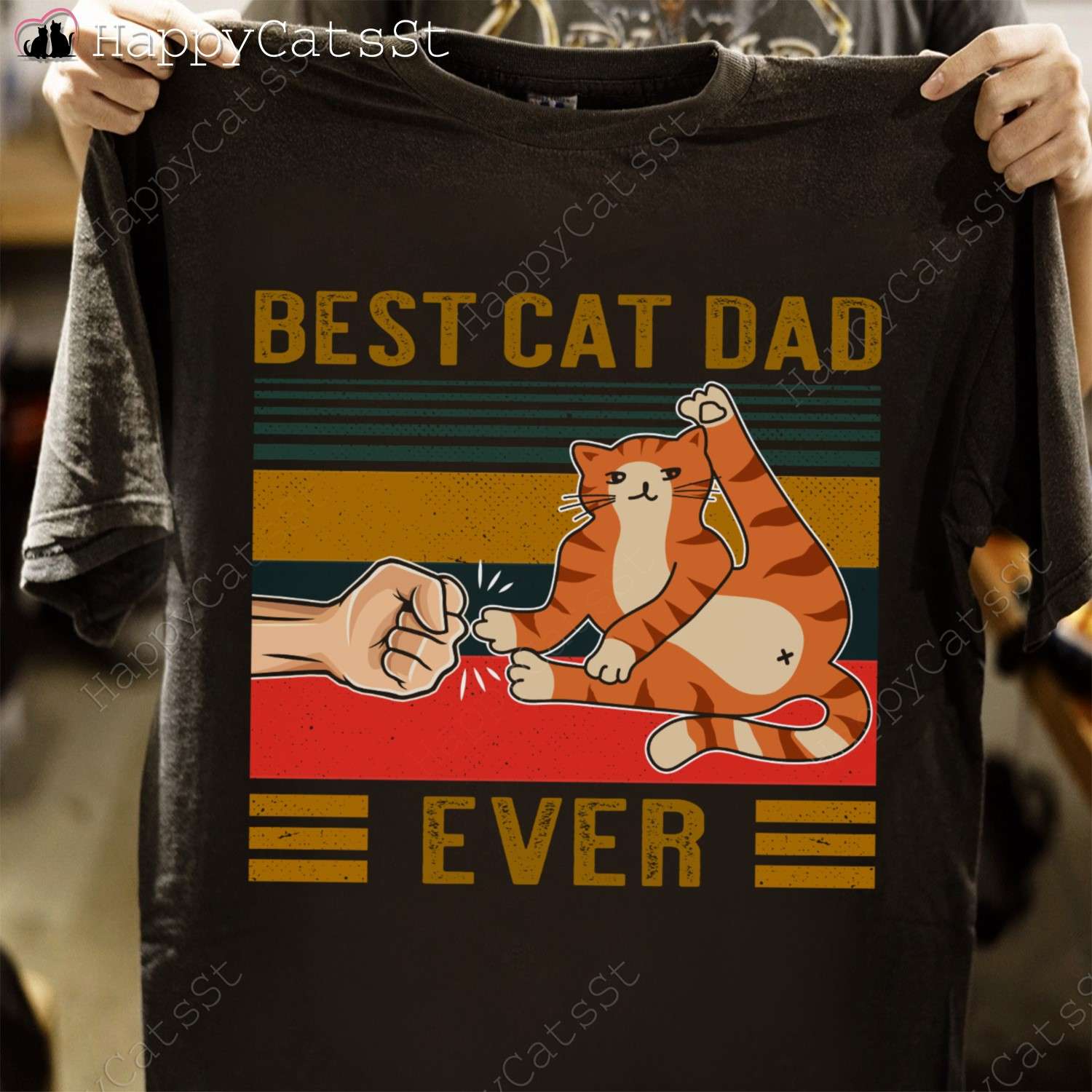 Best cat dad ever - Gift for cat person, cat lover T-shirt