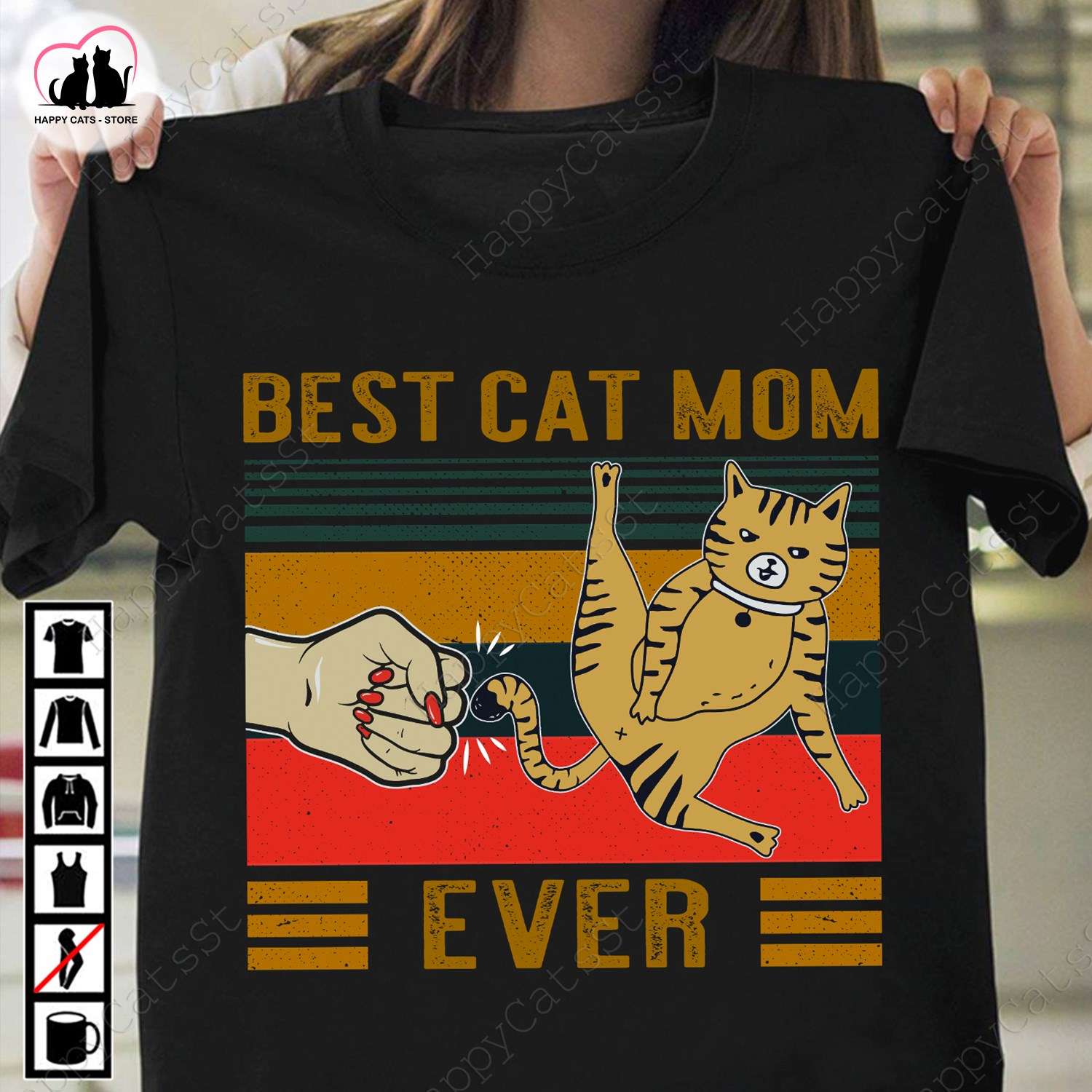 Best cat mom ever - Gift for cat person, naughty cat