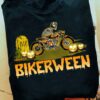 Bikerween skull biker - Halloween skull costume, Gift for bikers