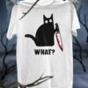 Black evil killer - Halloween cat killer, Gift for Halloween