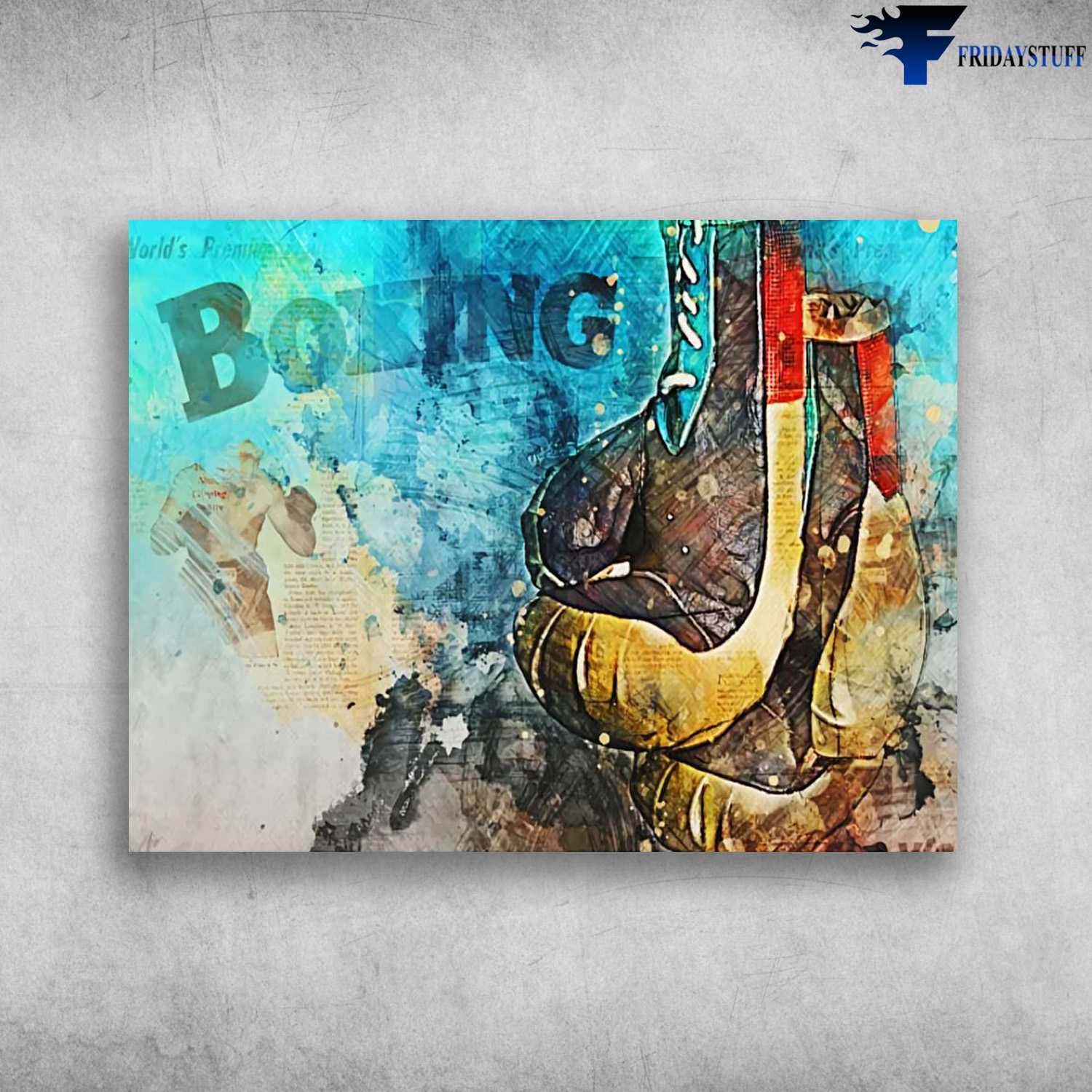 Boxing Gloves, Boxing Poster, Gift For Boxer