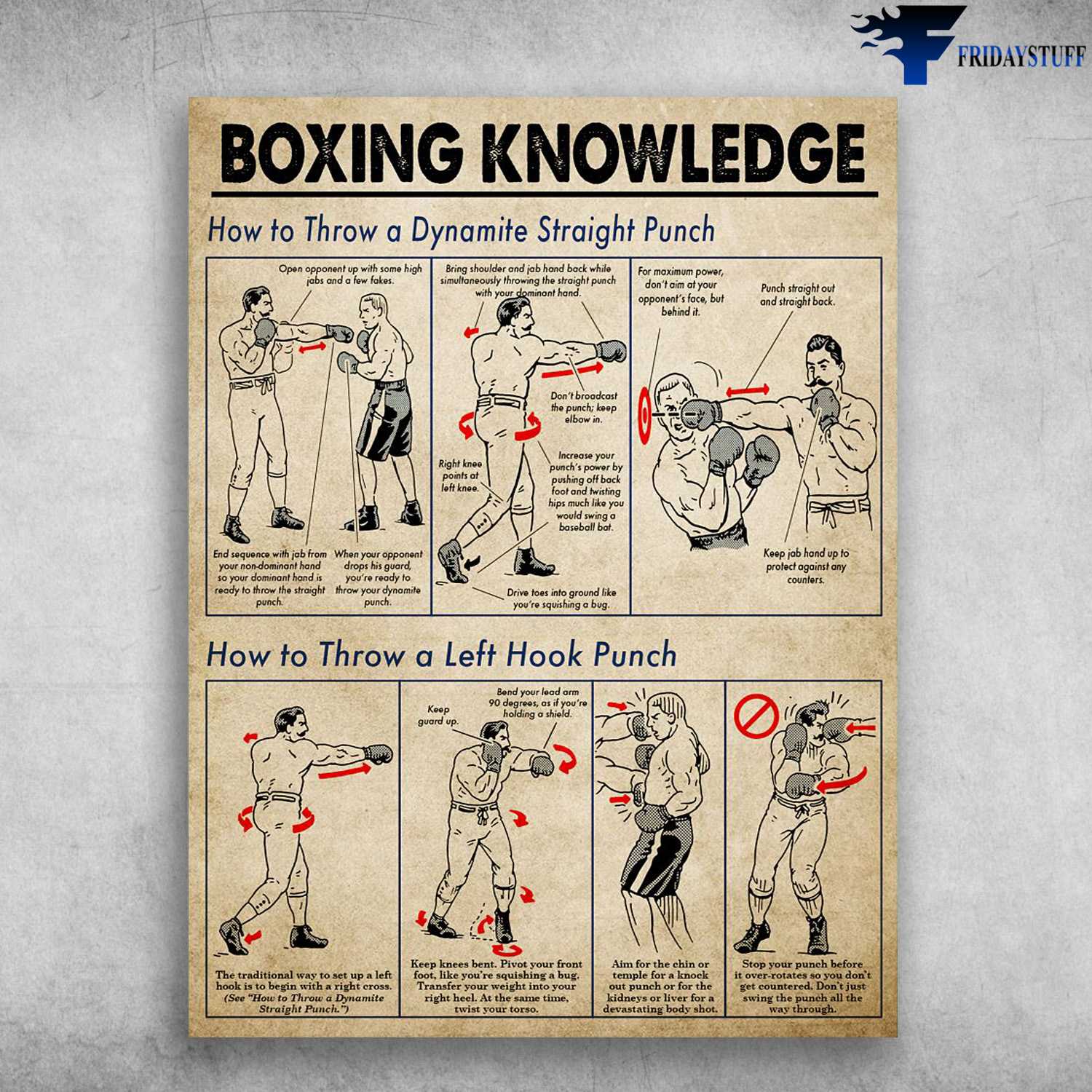 Boxing Punch, Boxing Knowledge - How To Throw A Dynamite Straight Punch, How To Throw A Left Hook Punch