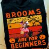 Brooms are for beginners - Witch riding Flamingo, Halloween witch costume