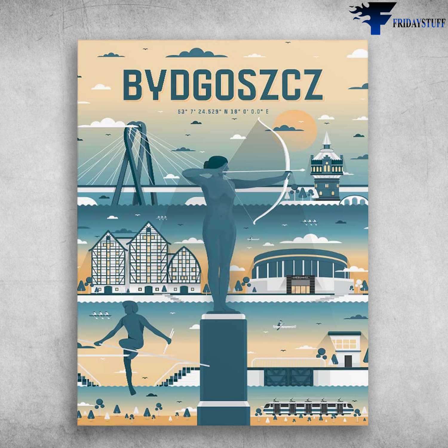 Bydgoszcz Poster, City in Poland, Bydgoszcz Lover