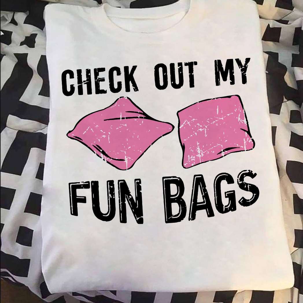 Check out my fun bags - Pillow fun bags, breast cancer awareness