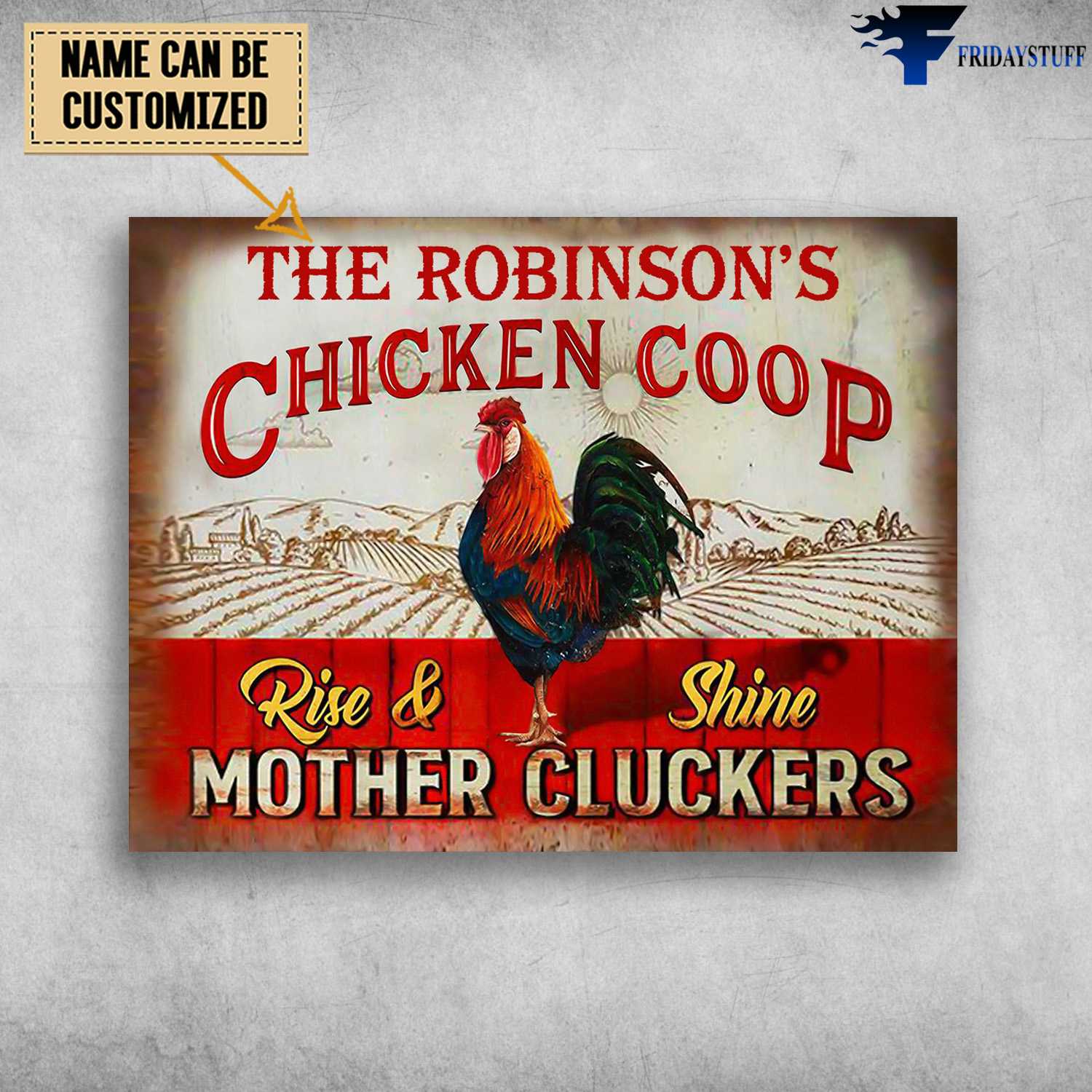 Chicken Coop, Rise And Shine, Mother Cluckers, Farmer Poster