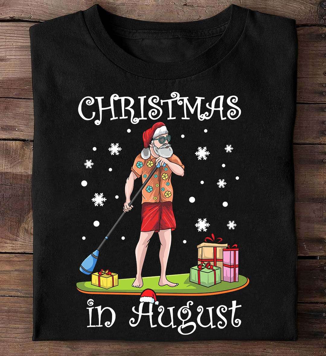 Christmas in August - Santa Claus go surfing, Christmas day gift