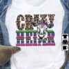 Crazy Heifer - Funny cow graphic T-shirt, gift for cow lover