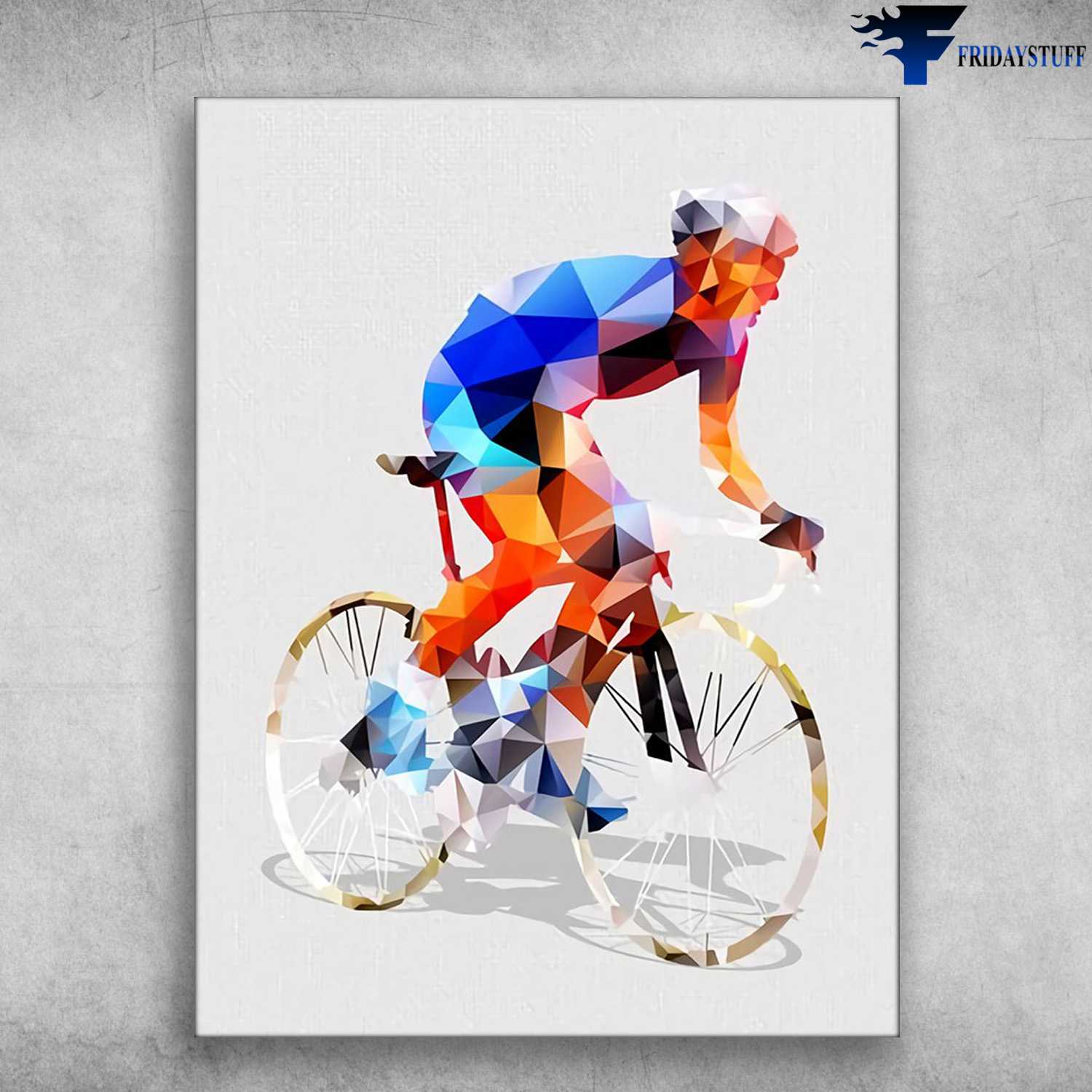 Cycling Man, Bicycle Lover, Biker Poster, Cycling Race