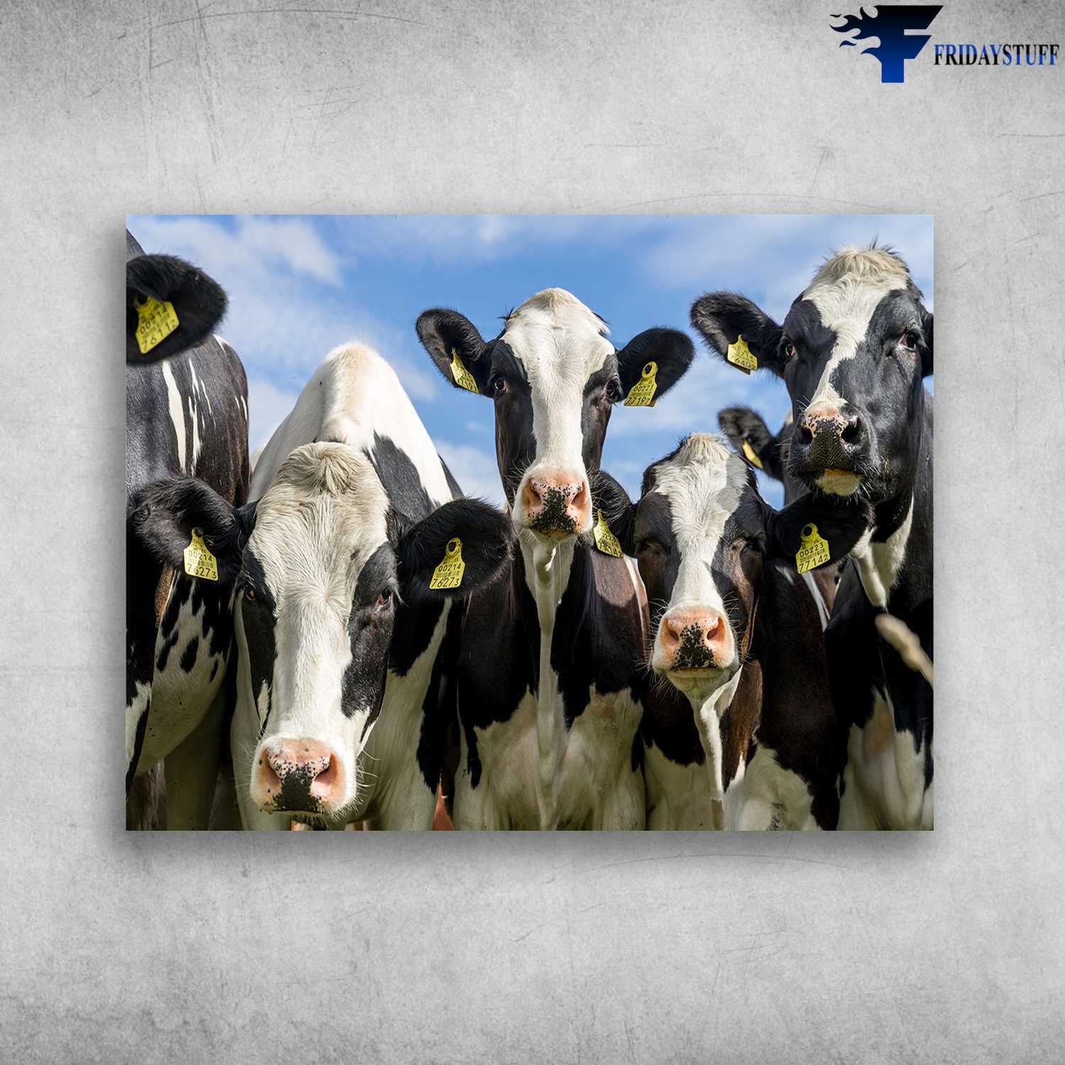 Dairy Cow Poster, Cow Farm, Window Poster