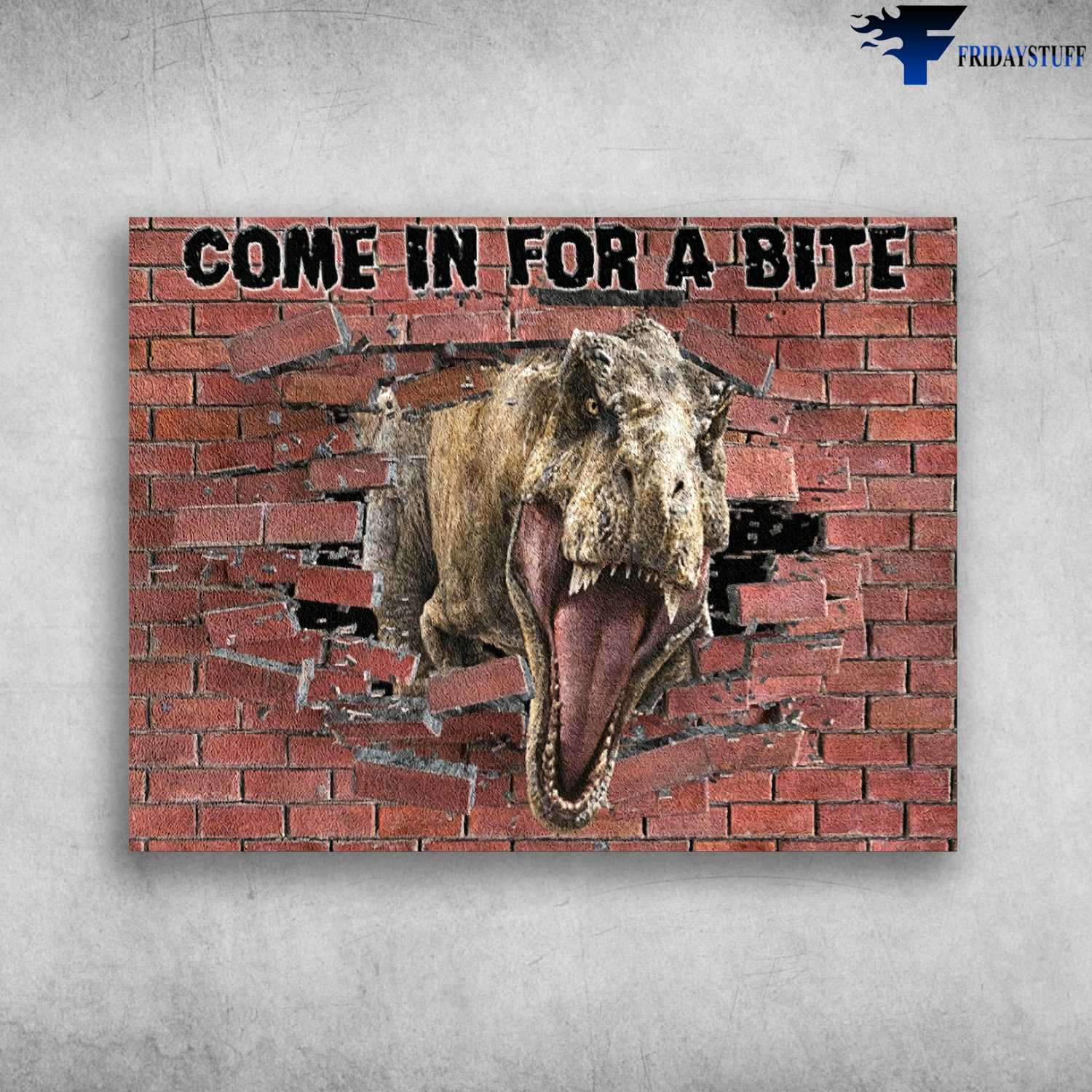 Dinosaur Poster - Come In For A Bite
