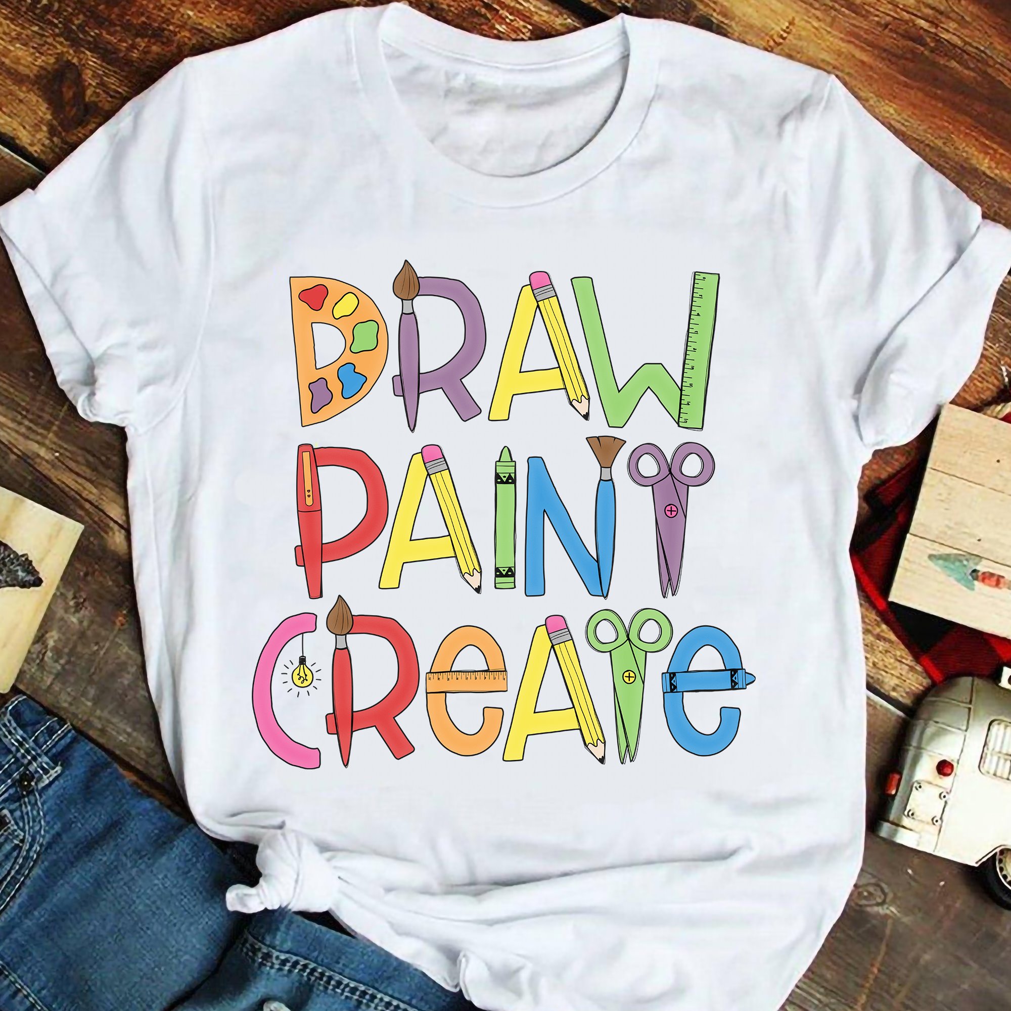 Draw pant create - Creative people gift, love drawing painting