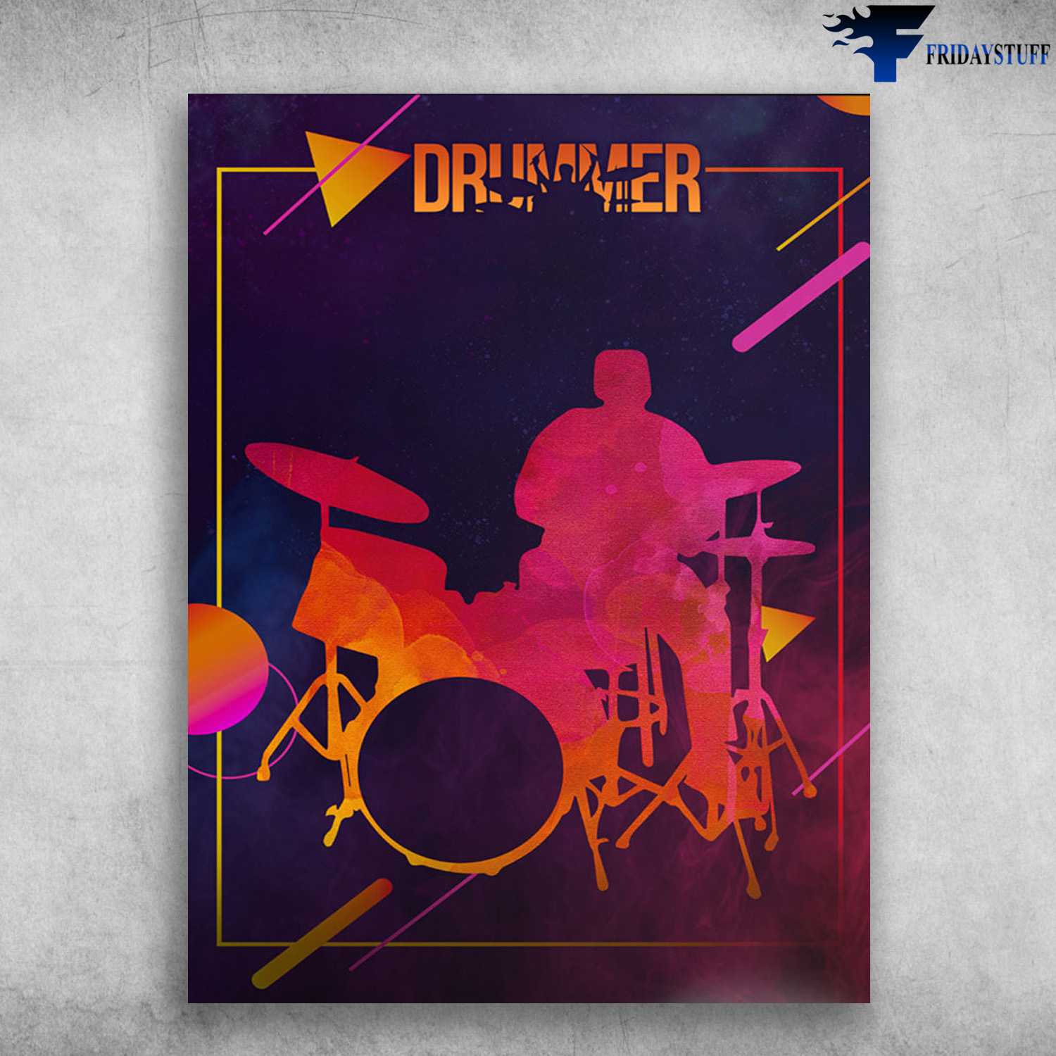 Drummer Poster, Drum Lover, Gift For Drummer