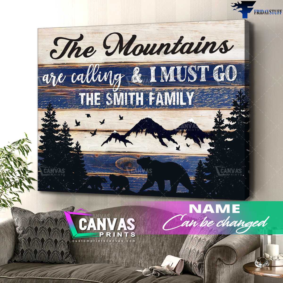 Family Poster, The Mountains, Are Calling And I Must Go, Forest Poster