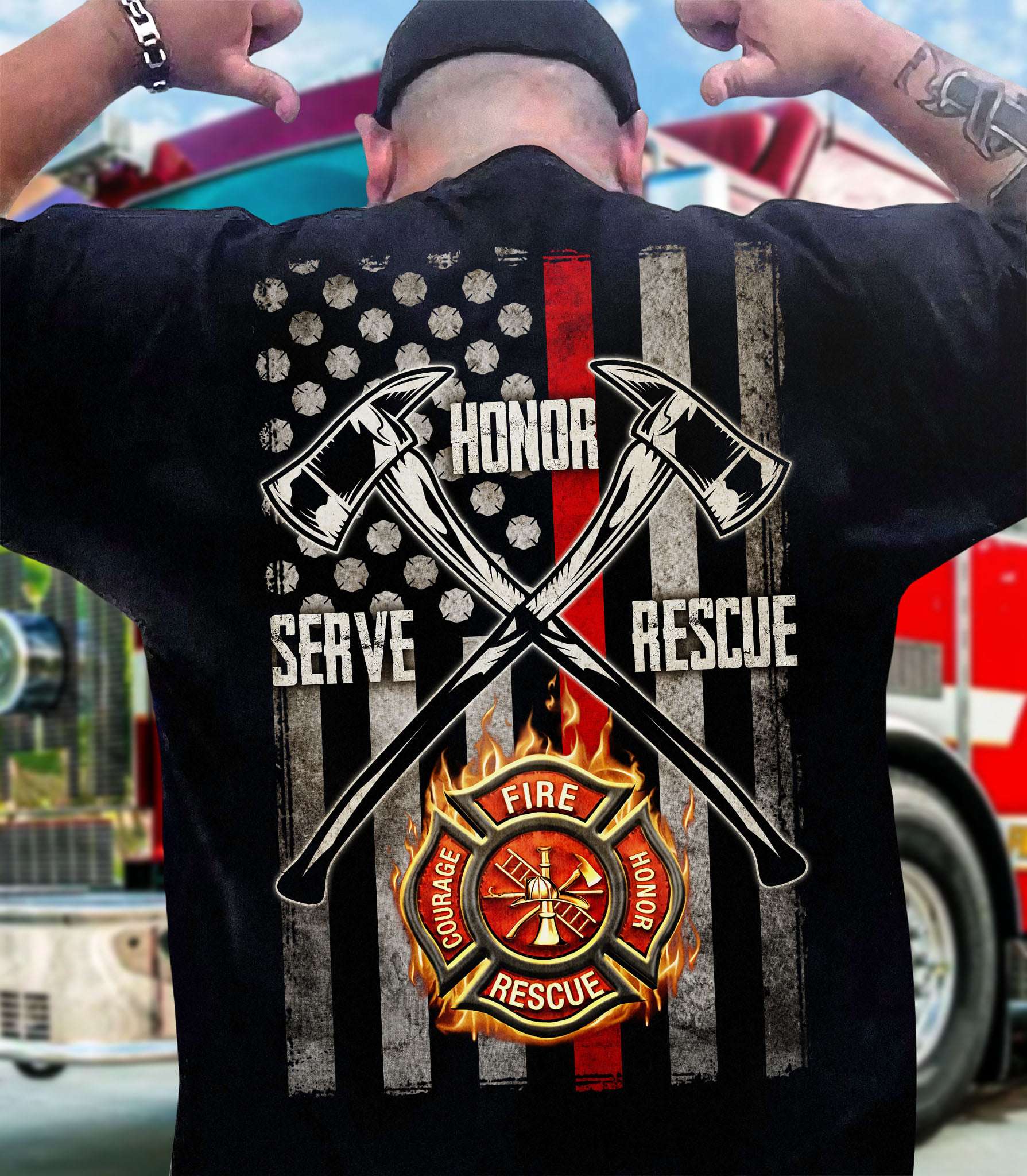 Firefighter the job - American firefighter, Honor serve rescue