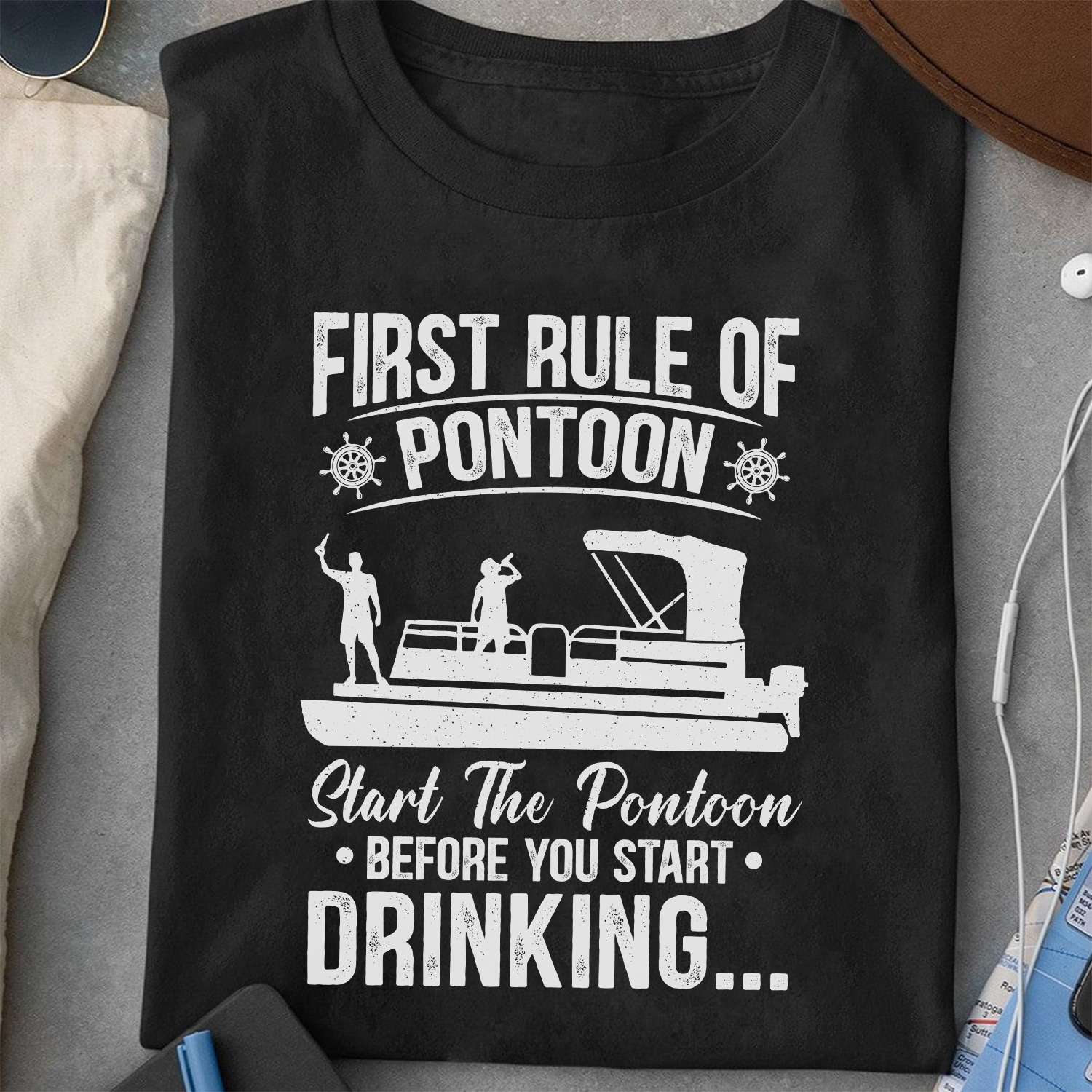 First rule of pontoon - Start the pontoon before you start drinking, drinking and pontooning