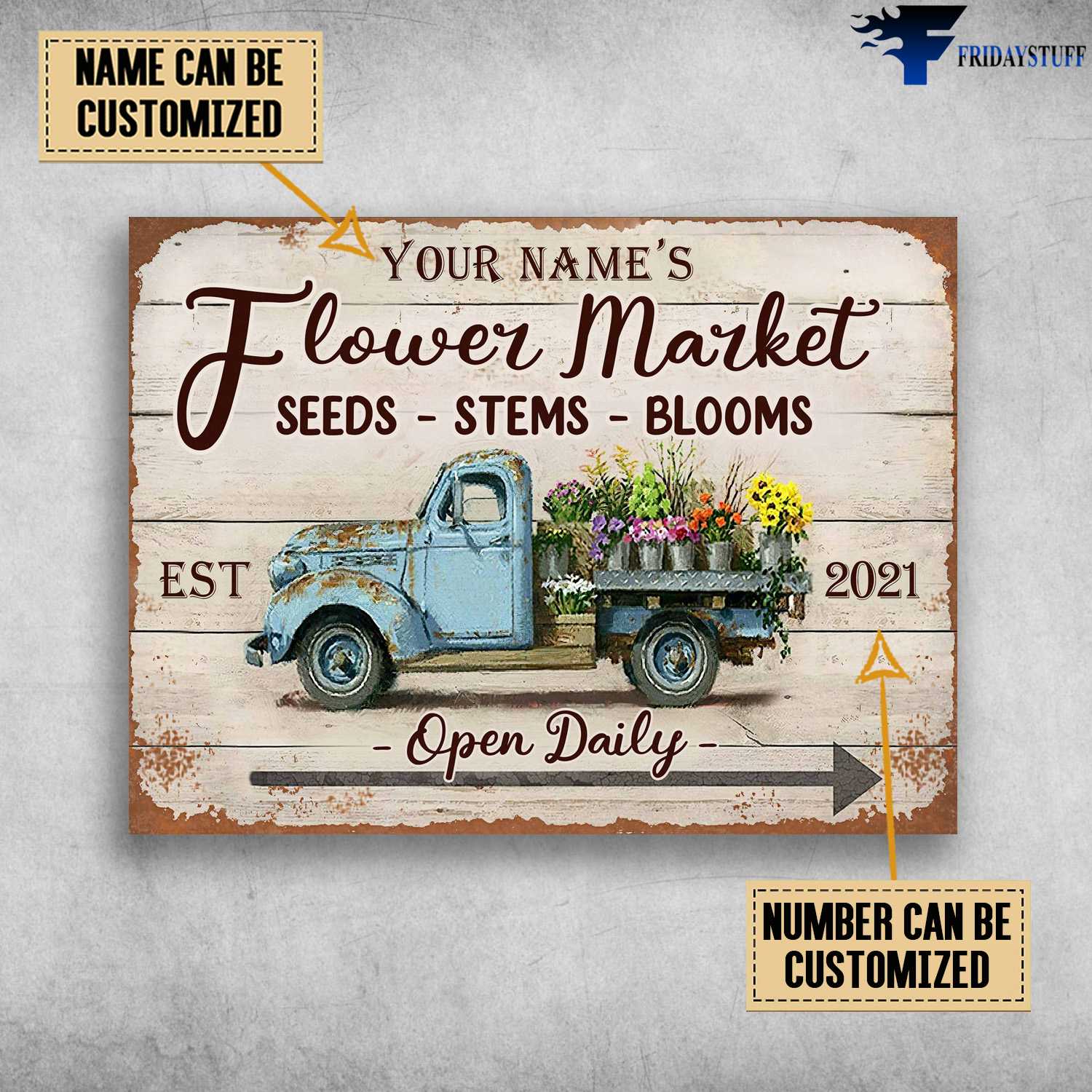 Flower Truck, Flower Market, Seeds, Stems, Blooms, Open Daily