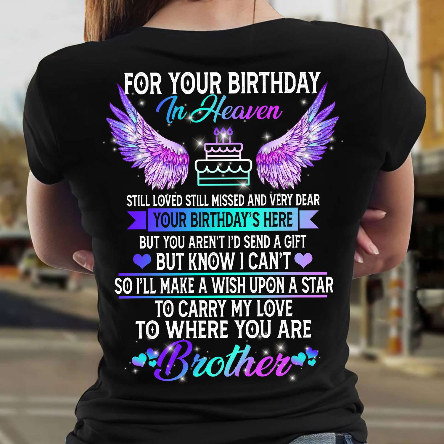 For your birthday in heaven - Brother in heaven, Birthday of Brother