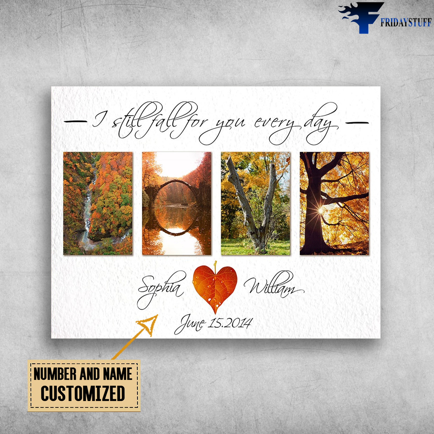 Gift For Your Lover, I Still Fall For You Every Day, Love Poster